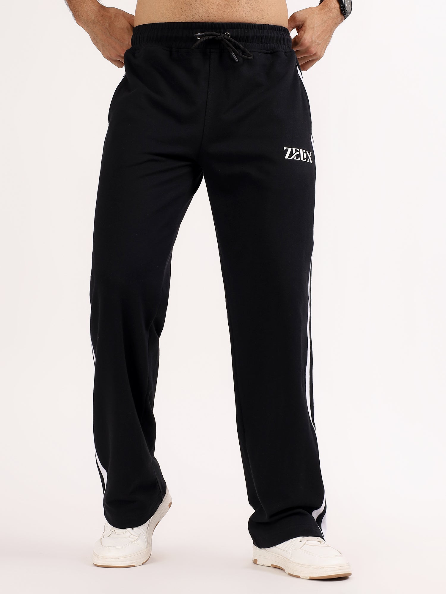 Classic Heather Jogger Black White