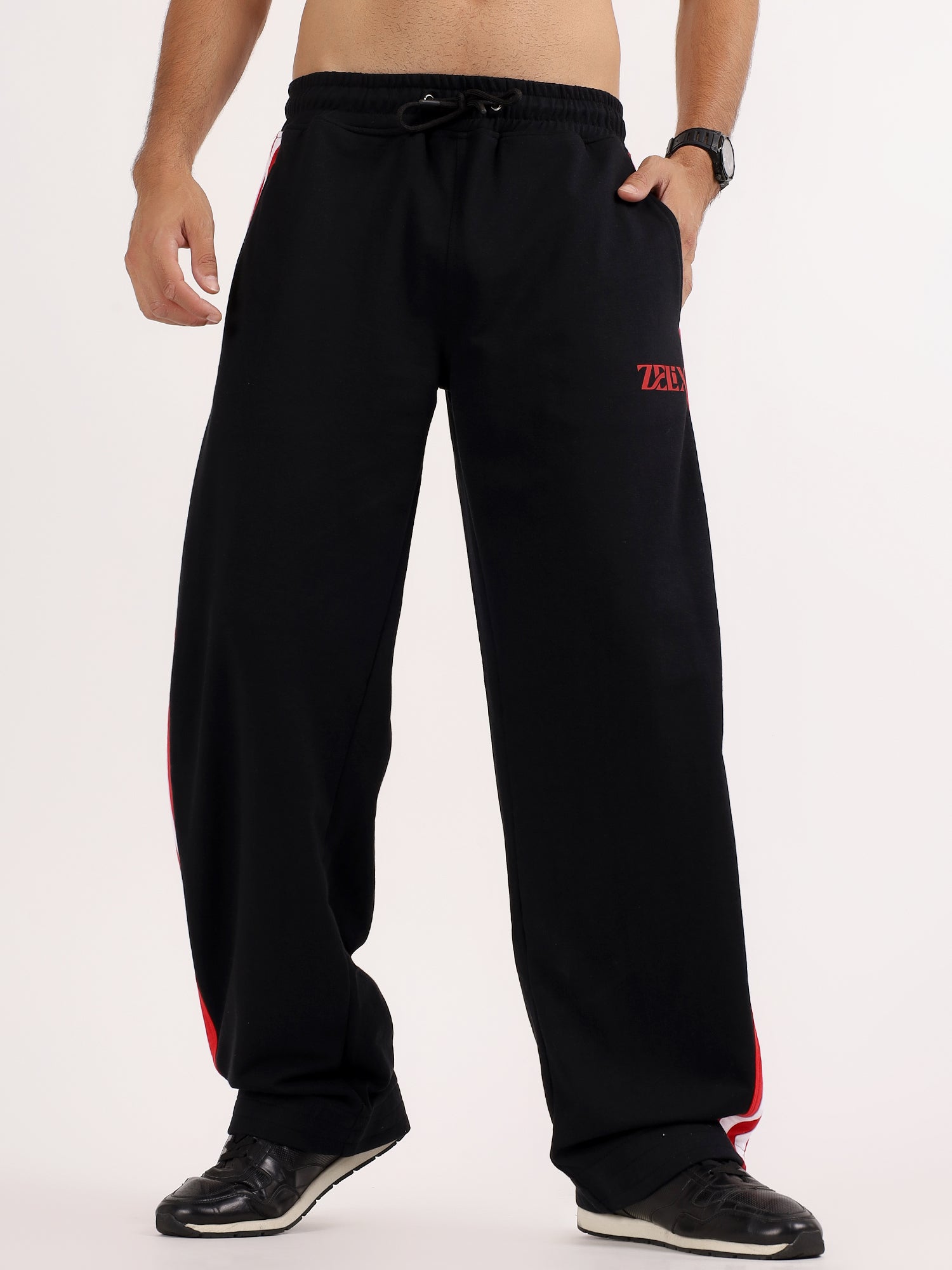 Inferno Relaxed Fit Jogger Black Red