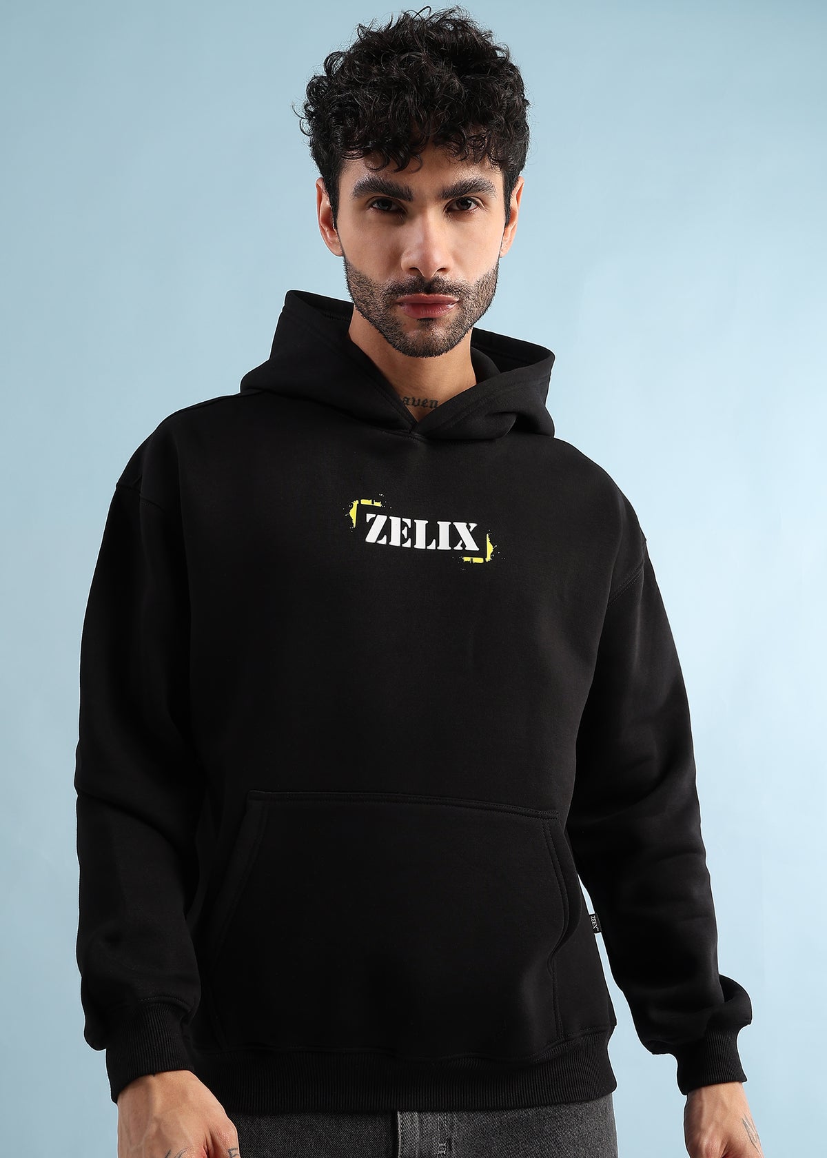 Urban Street Beat Fleece Hoodie Black