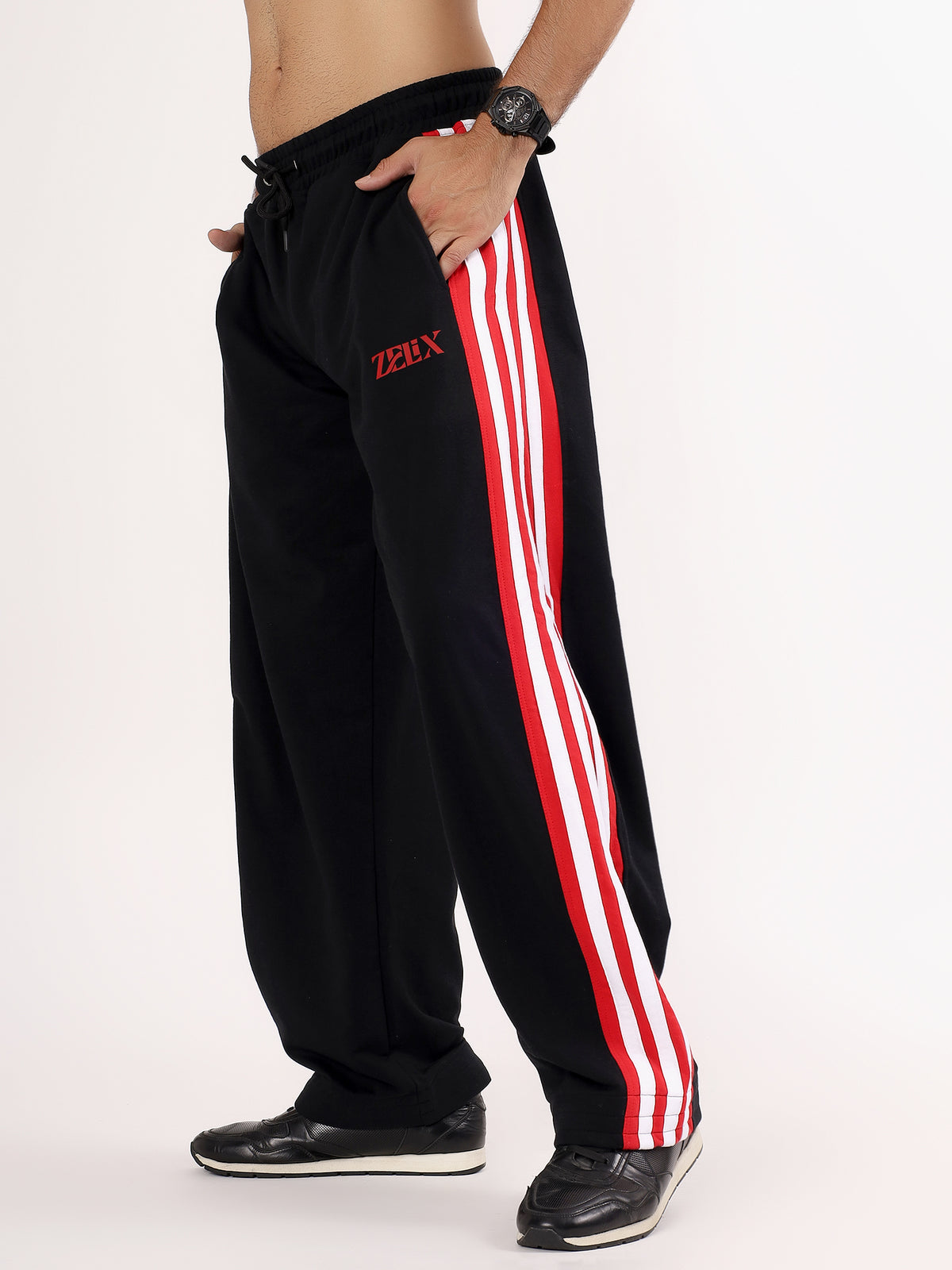 Inferno Relaxed Fit Jogger Black Red