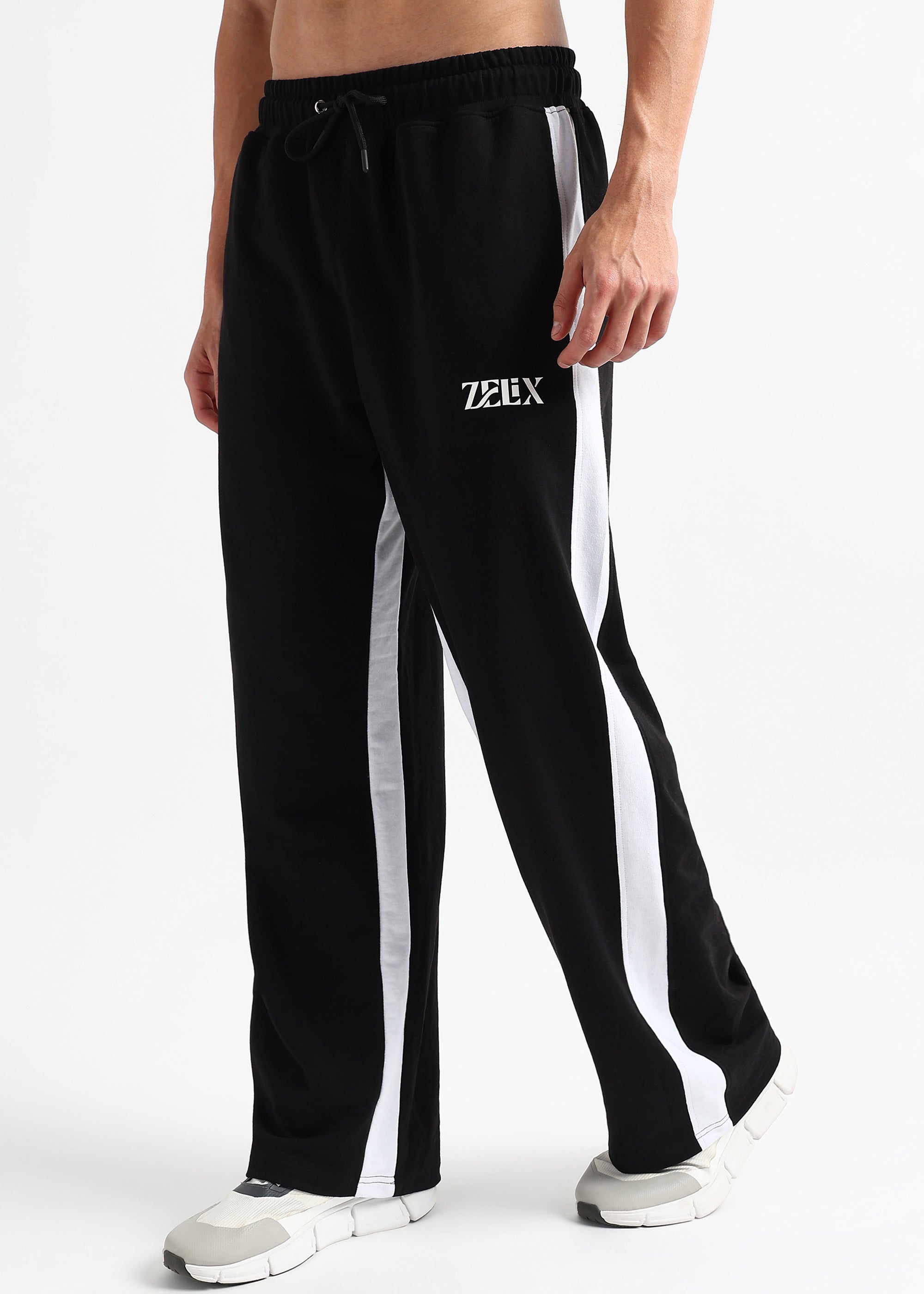 Static Baggy Jogger Black White