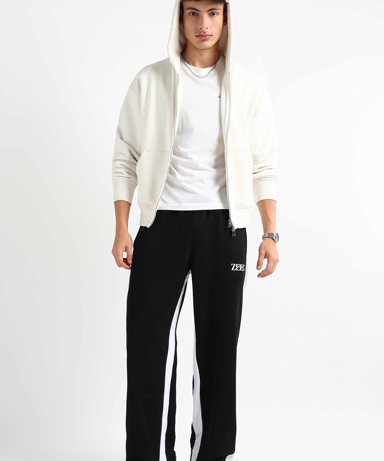 Static Baggy Jogger Black White