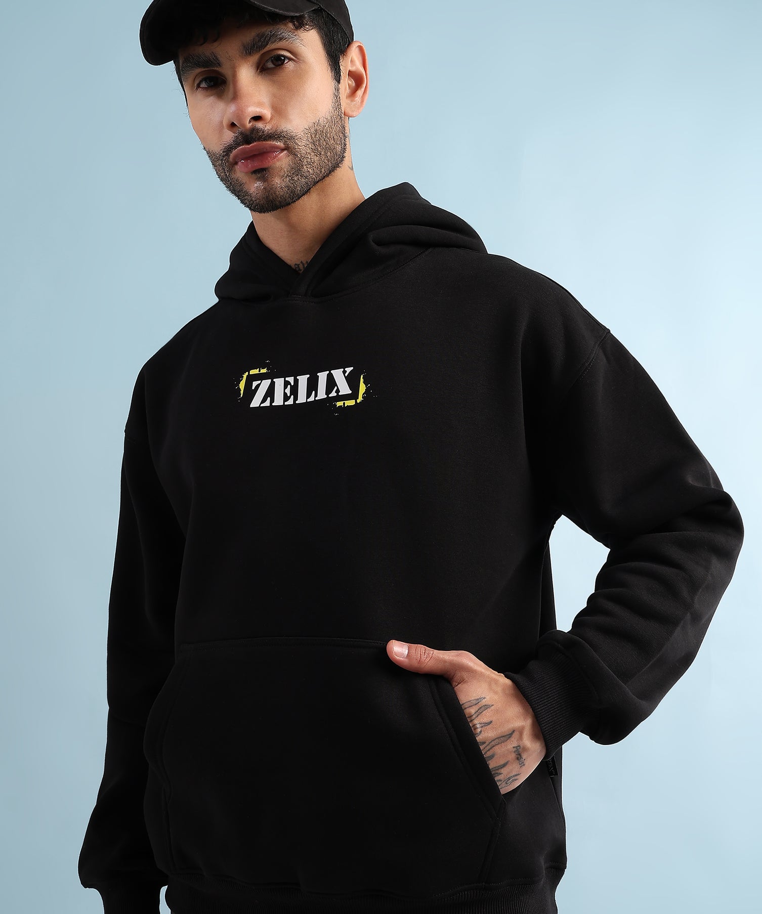 Urban Street Beat Fleece Hoodie Black