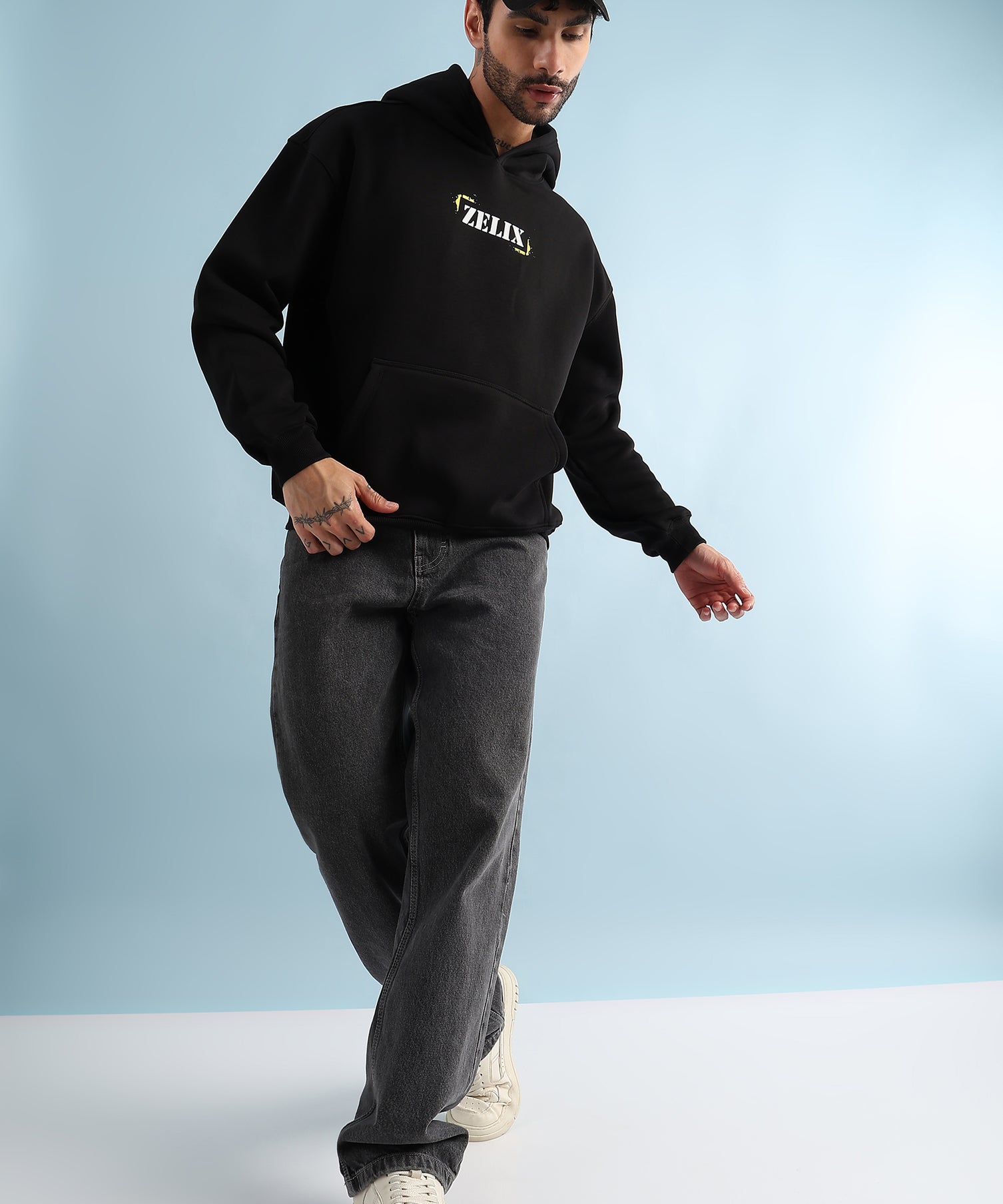 Urban Street Beat Fleece Hoodie Black