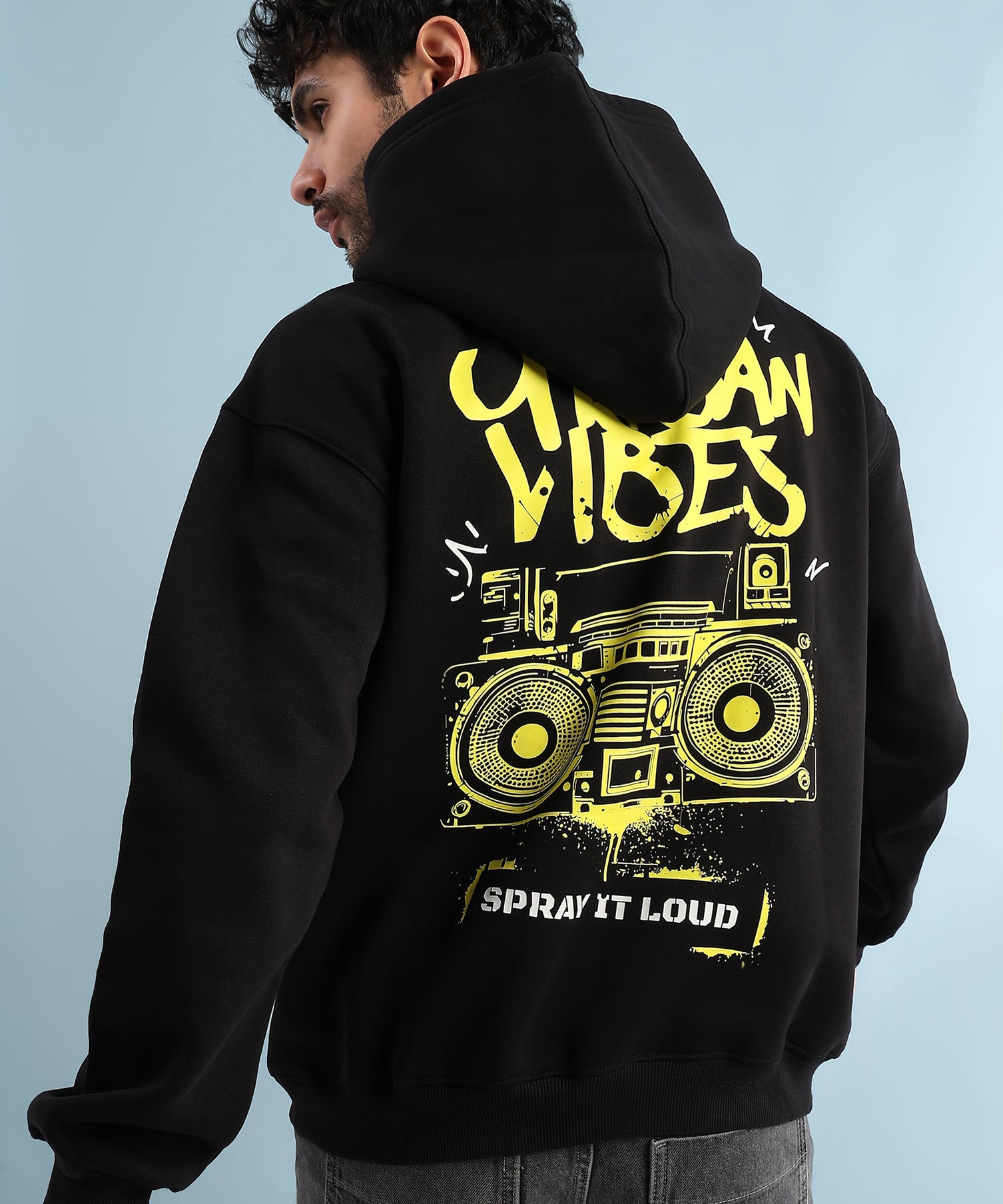 Urban Street Beat Fleece Hoodie Black