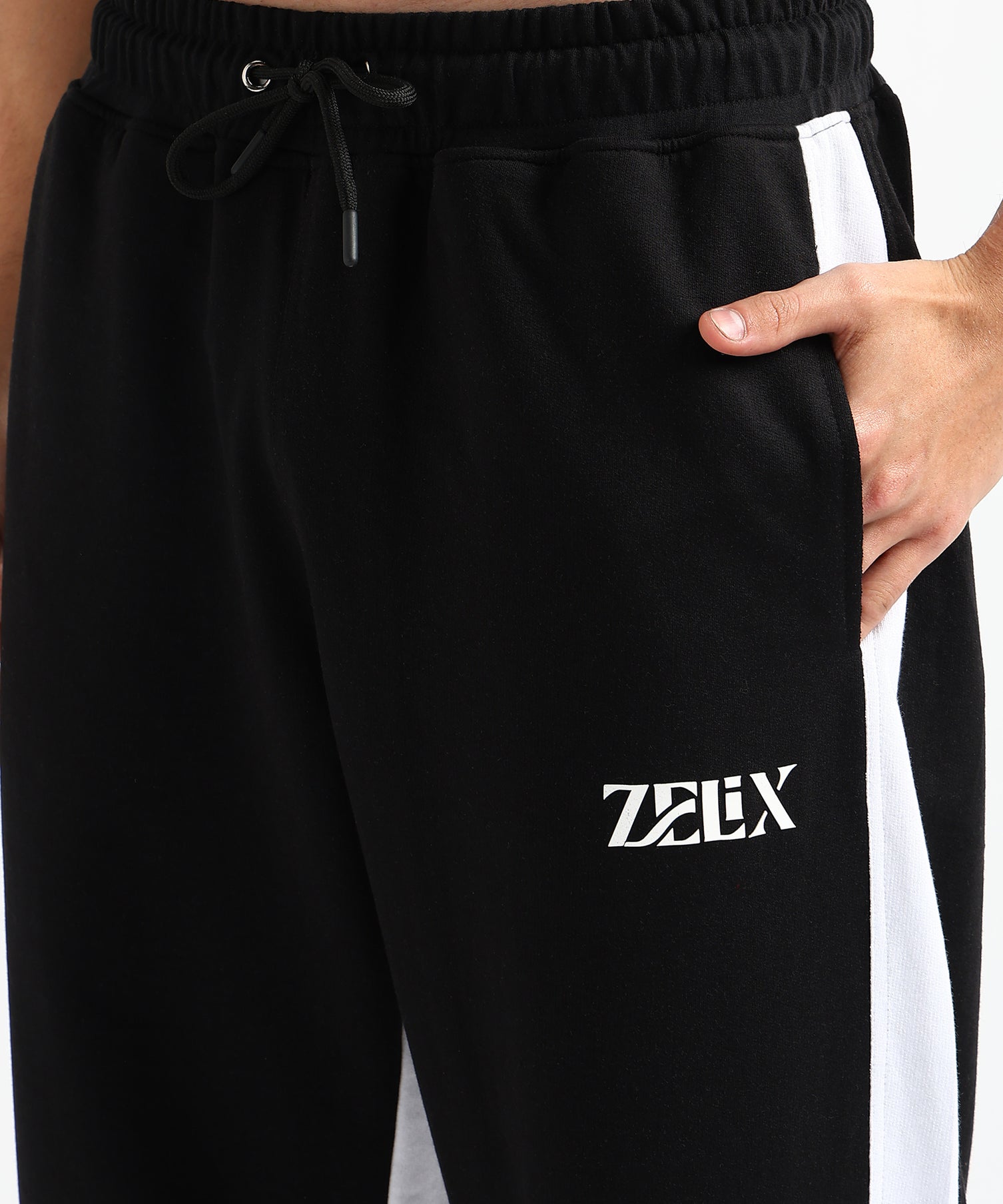 Static Baggy Jogger Black White