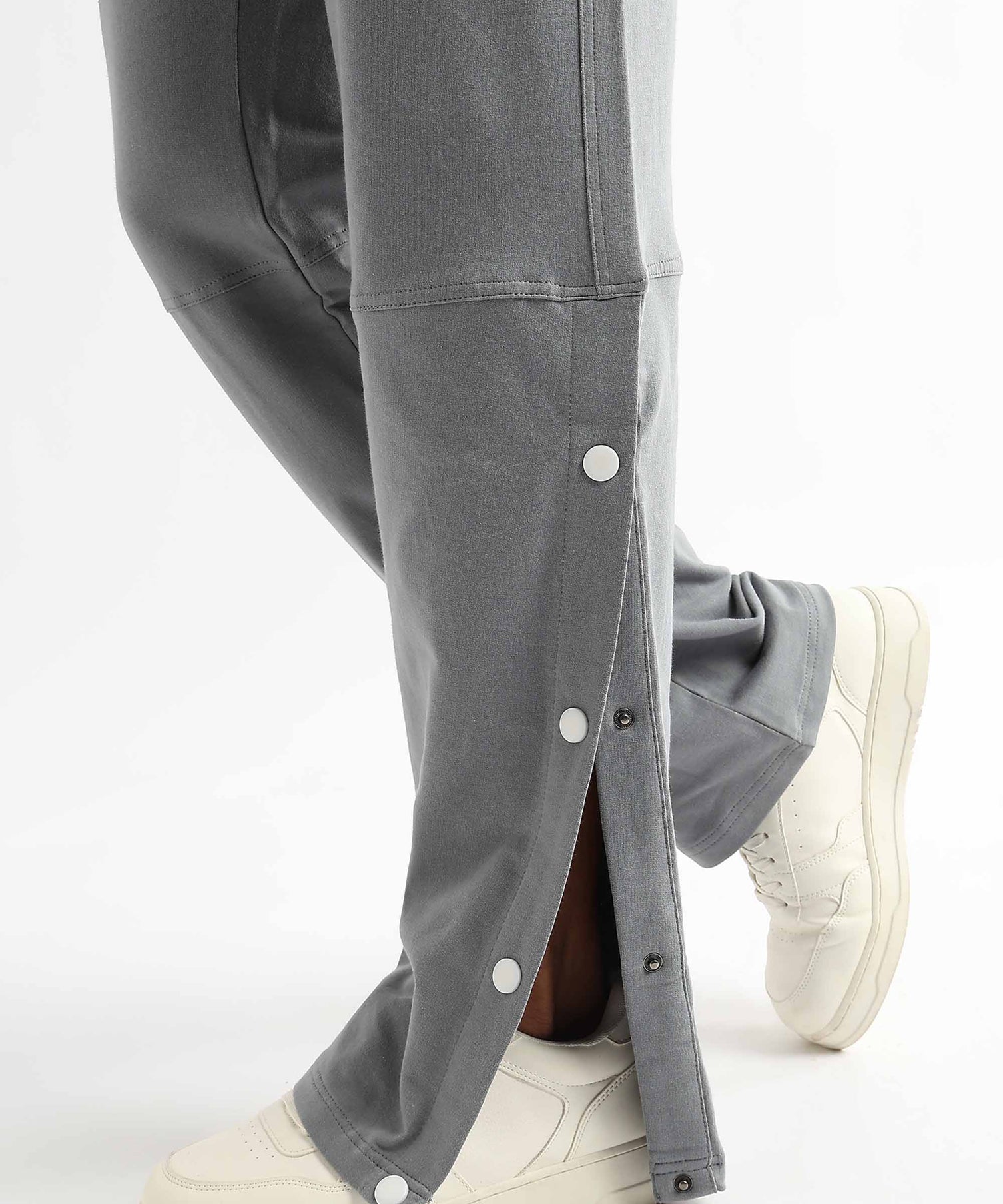 Comfortable cotton grey graffiti jogger pants