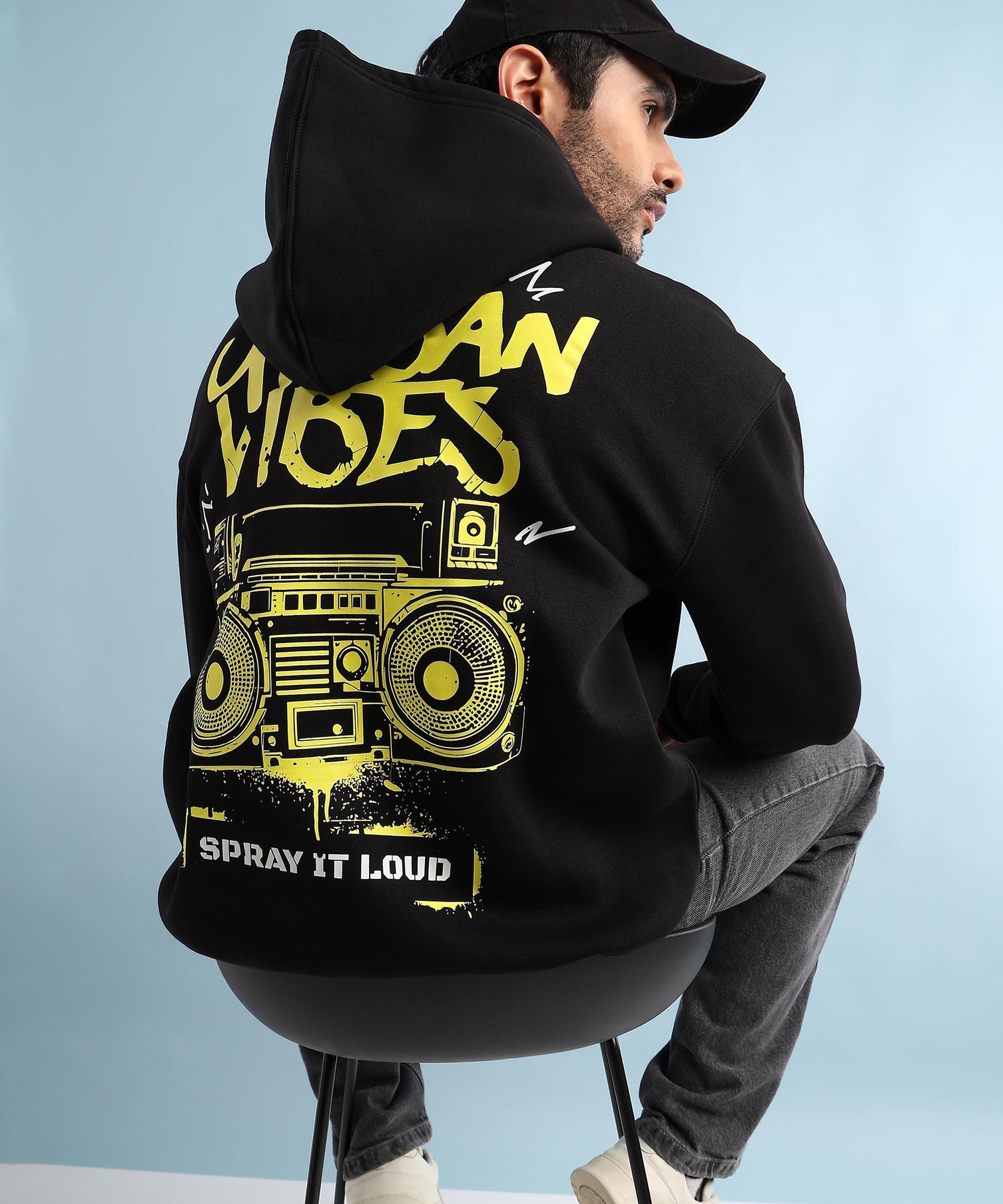 Urban Street Beat Fleece Hoodie Black